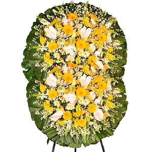Coroa de Flores - Luxo Dupla - Gold